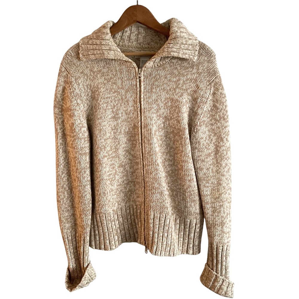 Double zipper pullover sweater